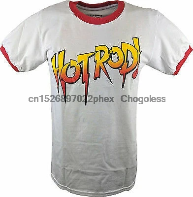 Rowdy Roddy Piper Hot Rod белая мужская футболка Ringer | Мужская одежда