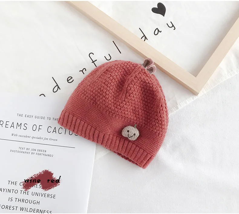 Зимние шапочки Skullies, вязаная шапочка для малыша, Детские шапочки для девочек и мальчиков, теплая шапка, одноцветная, розовая, синяя, теплая шапка для детей, шапка, шапочки