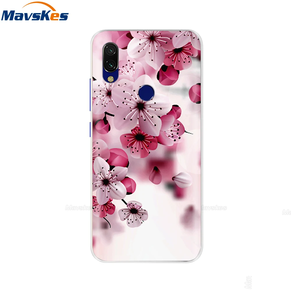 7 Мягкий чехол из ТПУ для Xiaomi Redmi Note 7 6 Pro 5 Pro, прозрачный чехол с милыми цветами и животными, чехол для Redmi Note 7 Pro - Цвет: 7
