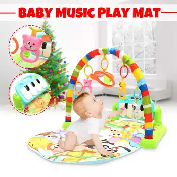 

Baby Playmat Carpet Music Puzzle Mat With Piano Keyboard Educational Rack Toys Infant Fitness Crawling Mat Gift For Kids Gym