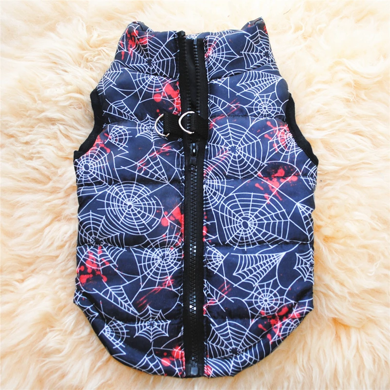 Waterproof Pet Dog Puppy Vest Jacket Print Warm Winter Dog Clothes Chihuahua Clothing Coat for Small Medium Large Dogs XS-XL - Цвет: Коричневый