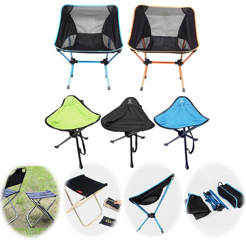 

Легкий складной стул для пляжа, портативный стул для кемпинга для пеших прогулок, рыбалки, пикника, барбекю, повседневное садовое кресло
