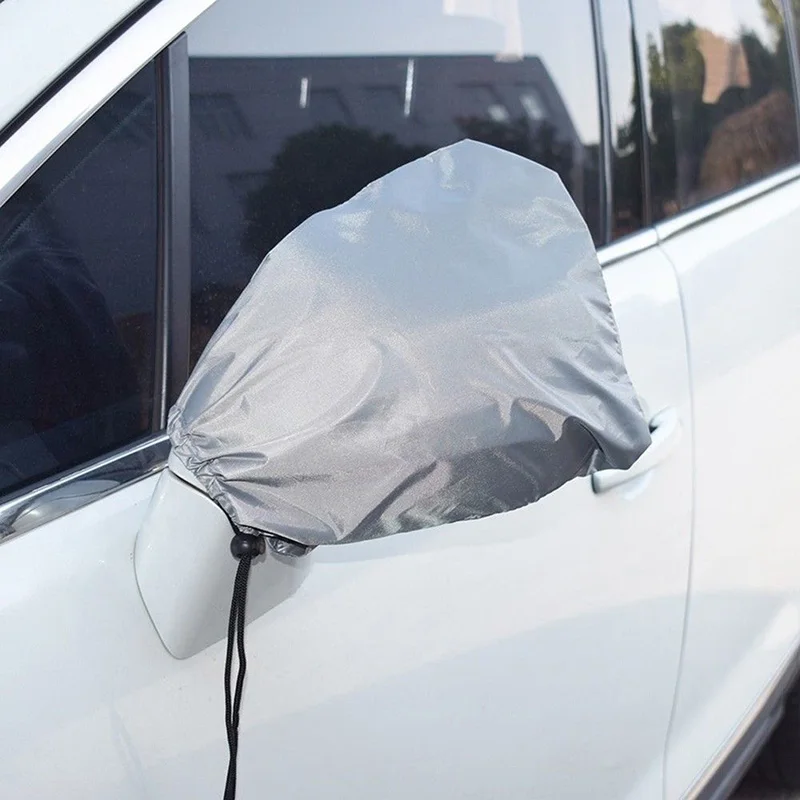 Боковое зеркало заднего вида автомобиля 2 шт. водонепроницаемое черного цвета