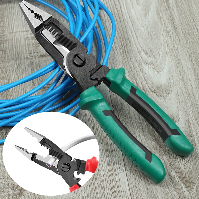 

Многофункциональные плоскогубцы Six-in-one профессиональные плоскогубцы электрика игольчатые плоскогубцы специальные обжимные плоскогубцы для проводов