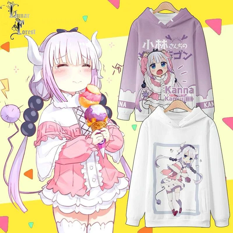 Kyoto Animation Miss Kobayashi's Dragon Maid 3D Printing Autumn Fashion  Japanese Anime Hoodies Sweatshirt Pollover Plus Size|Hoodies & Sweatshirts|  - AliExpress
