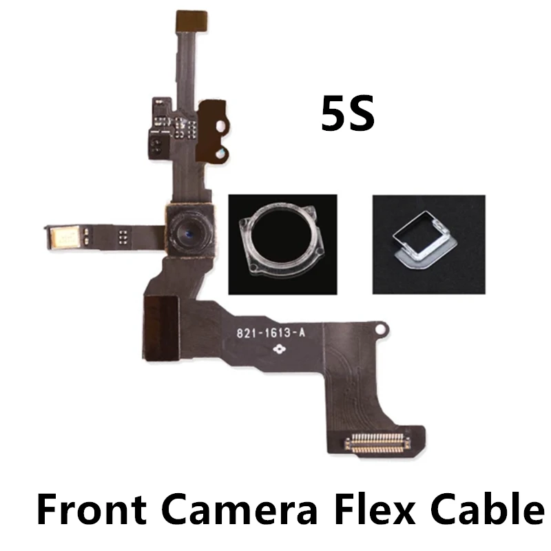 

Top quality Front Camera Ring Holder For iPhone 5S Front Facing Camera Lens Right Proximity Sensor Flex Cable