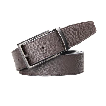 

Fashion Designs Men's Belts Genuine Leather Dress Reversible Belt with Rotated Buckle ,Waist Strap For Man