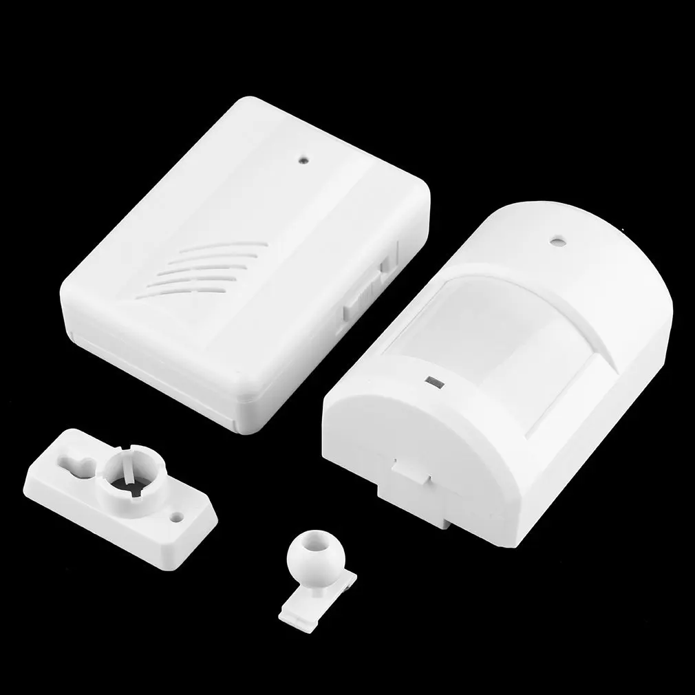 

White Driveway Patrol Garage Infrared Wireless Doorbell Alarm System Motion Sensor Home Security Alarm Motion Sensor