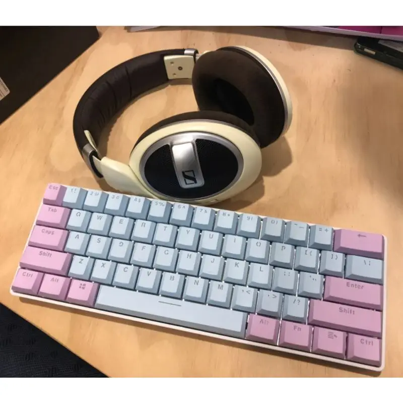 Полупрозрачная двойная съемка PBT 104 KeyCaps с подсветкой для Cherry клавиатура MX Переключатель
