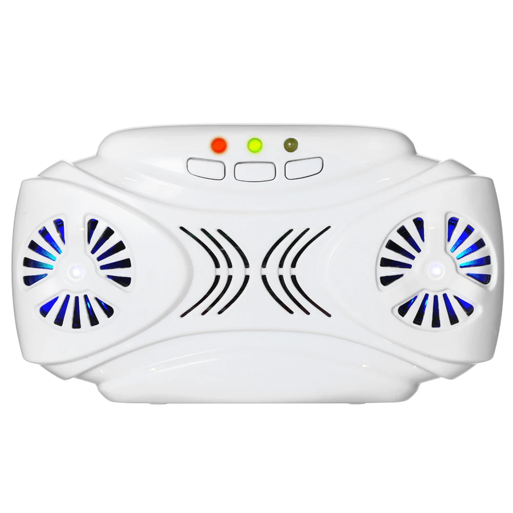 White Electronic Mosquito Killer USB Ultrasonic Bionic Wave Mouse Pest Control Repeller Insect Bug Mosquito Cockroach Repellent - Color: White