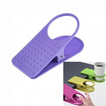 

1Pcs Creative Table Clips Holders Plastic Bottle Drink Coffee Cup Holders Portable office Home Storage Rack Cups Accessories