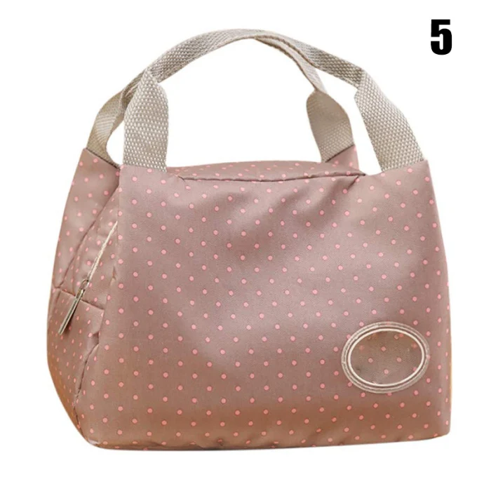 Functional Pattern Cooler Lunch Box Portable Insulated Canvas Lunch Bag Thermal Food Picnic Lunch Bags For Women Kids Lunch Bag