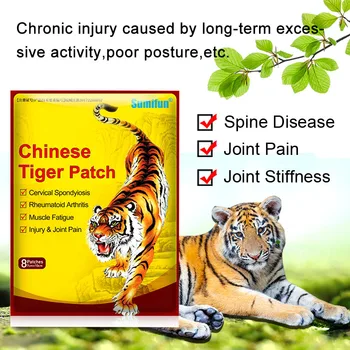 

Sumifun 8Pcs Tiger Balm Medical Plaster Back Muscle Joint Arthritis Chinese Natural Herbs Pain Relief Patch K05301