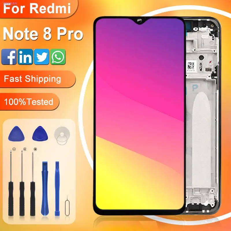 HH продвижение Note 8 Pro дисплей для Xiaomi Redmi ЖК-дисплей с сенсорным экраном дигитайзер