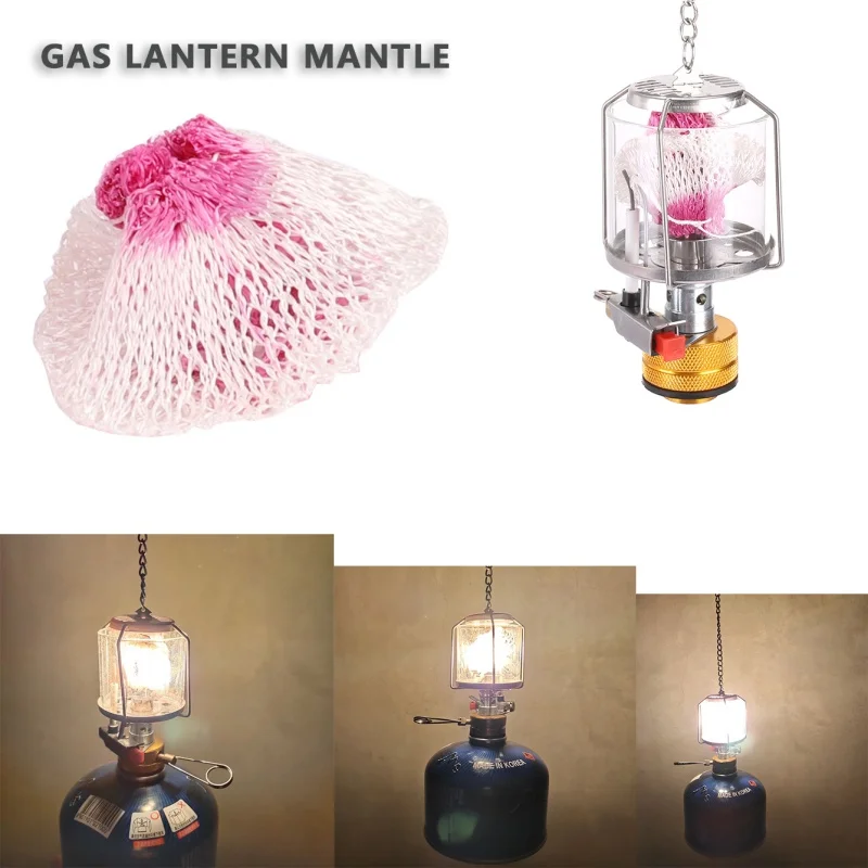 

10pcs/set Gas Lamp Mantle Outdoor Camping Hanging Propane Gas Lantern Cover Gas Lamp Mantles Cover