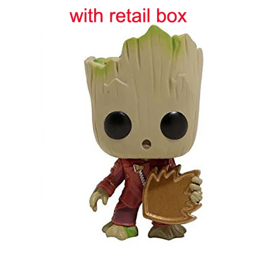 208 tree with box Персонажи Marvel ракета енот звезда-владыка гамора Дракс Разрушитель грутс каваи 10 см фигурка игрушки - Цвет: 208 tree with box