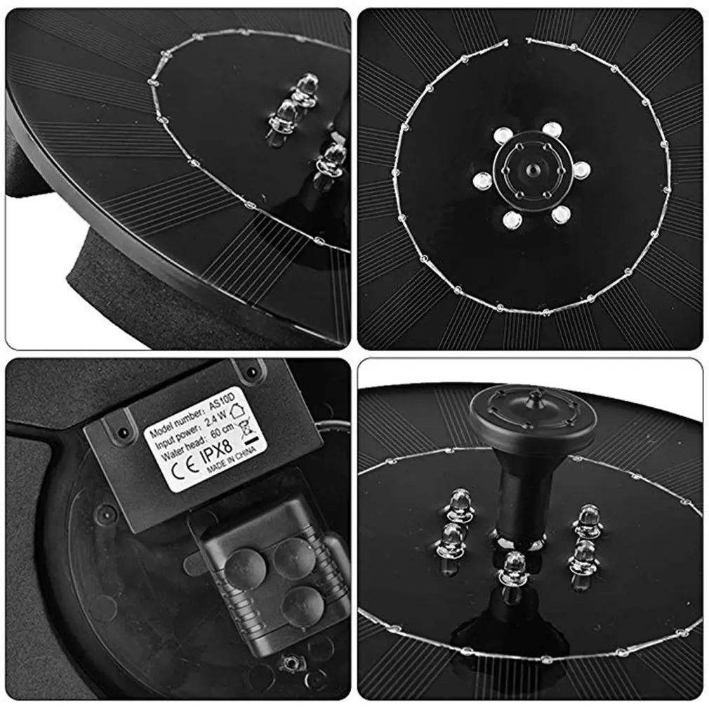 Solar Fountain Floating Micro Solar Fountain Solar Power Garden Landscape Combination Fountain Fashion