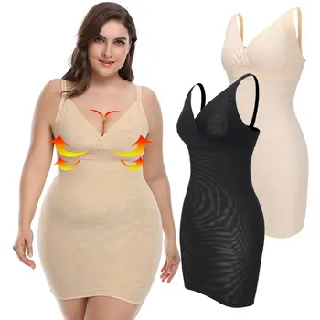 

Body Shaper Waist Trainer Women Underdress Slimming Shapewear Control Slips Dress Sexy Lingerie Bodycon Dresses Modeling Strap