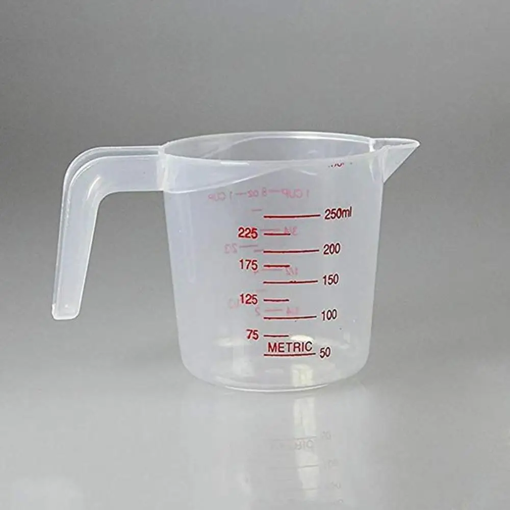 1 шт. прозрачный формочки для выпекания кексов, Кухня инструменты 250/500/1000 мл масштабируется качество Пластик мерный стаканчик инструмент чашка