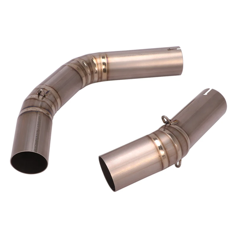 For Yamaha r1 YZF-R1 2009-2014 Escape Modified 51mm interface Titanium Alloy Double tube Motorcycle Exhaust Middle Link Pipe - Image 4