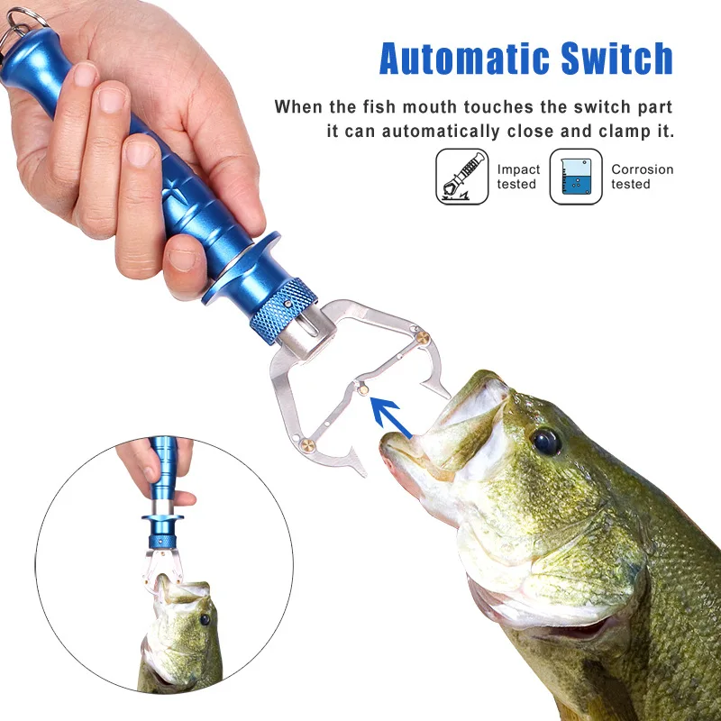 AS Auto-Lock Fish Lip Gripper With Weight Scale Pilers
