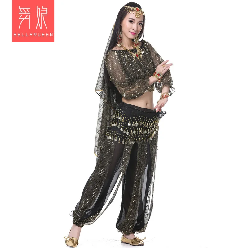 Набор для танца живота современный танец Обычная сцена Одежда народный фитнес