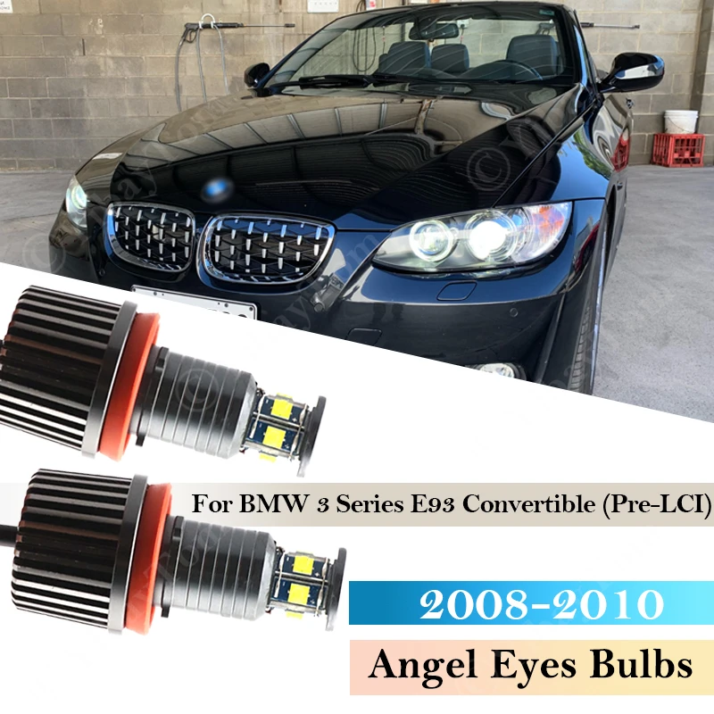 LED Headlight Angel eyes bulb Light 120W Pair E 81 82 87 88 90 92 60 70 71 89 For BMW 3 Series