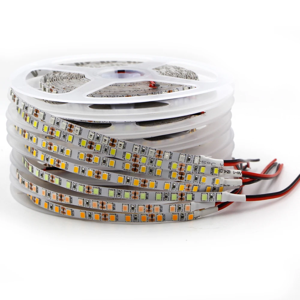 Супертонкая узкая светодиодсветильник лента 5 м 2835 SMD ярче 3528 5050 мм ширина 600 12 В 120