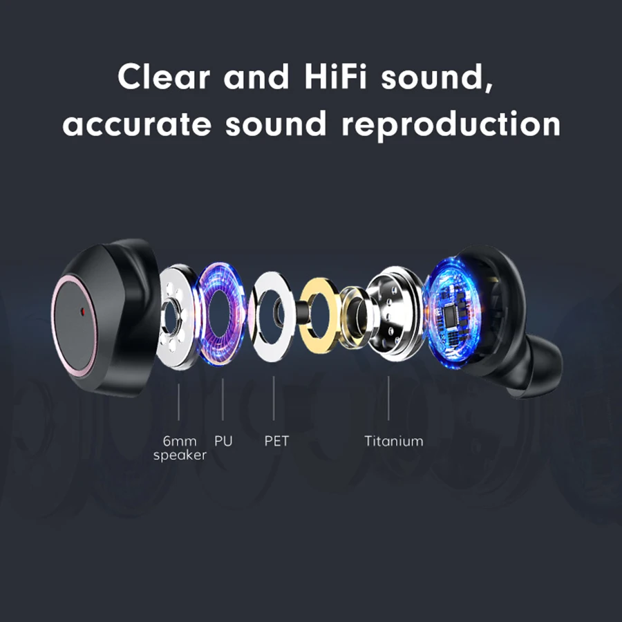Doogee Dopods Beat наушники Bluetooth 5 0 TWS CVC 8 с Qual comm QCC3020 APTX 24H Play time голосовой помощник
