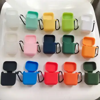 

Silicone Earphone Case for Xiaomi Airdots Pro Bluetooth Wireless Headset Protection Case for Xiaomi Mi Air case TPU Charging Box