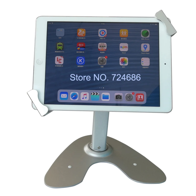 universal tablet desktop secure lock stand with lock holder for Surface