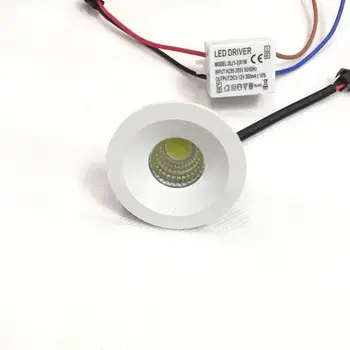 

10pcs/lot LED Mini Downlight Under Cabinet Spot Light 1W for Ceiling Recessed Lamp AC230v Dimmable Down lights free shipping