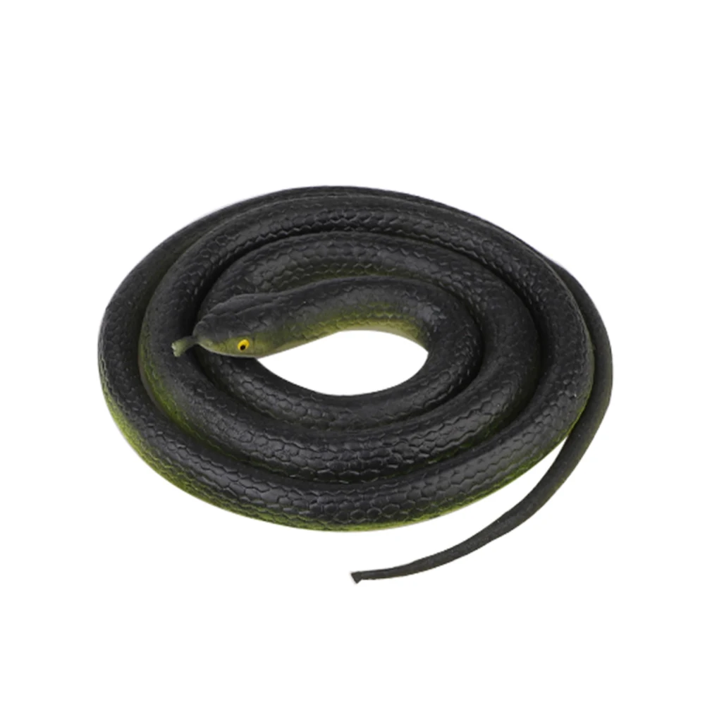 

120cm Black Realistic Fake Rubber Snake Toys Holloween Real Prank Stuff Snake Halloween Party Tricky Simulation Toys Decor