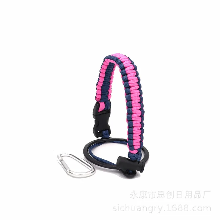 powderblue Paracord ручка совместима с 32-40 oz гидро склянки и бутылки аксессуары - Цвет: powderblue