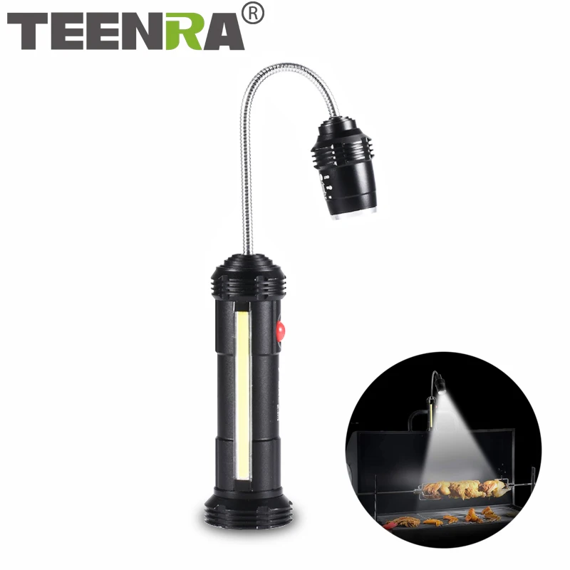 TEENRA 1Pcs Portable Barbecue Light Magnetic 360 Degree Adjustable LED Multipurpose Waterproof BBQ Tools | Дом и сад