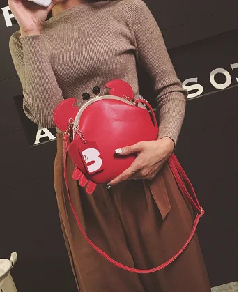 ins горячая модель краба мини сумка универсальная сумка через плечо Дамская Женская сумка на цепочке шикарная сумка для девушек