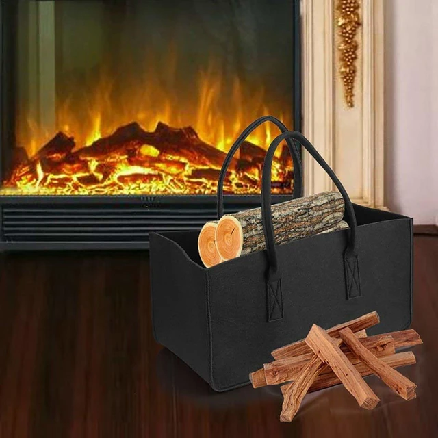 Sac de rangement portable pour bois de chauffage, bois de chauffage, bois  de cheminée, bûches de