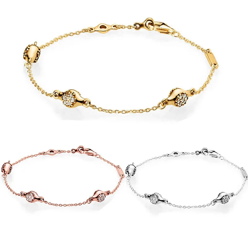 Подлинный 925 пробы серебряный розовый блеск современный LovePods браслет в европейском стиле Подходит для женщин шарик шарм браслет подарок DIY ювелирные изделия