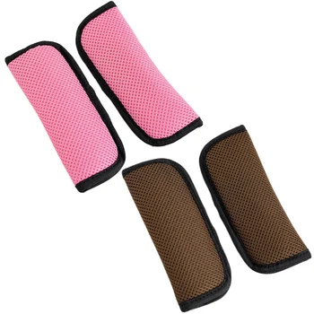 

4pcs Soft Stroller Shoulder Pad Car Safety Belt Protective Shoulder Sleeve Seatbelt Shoulder Cuhsion for Kids Baby Infant Child