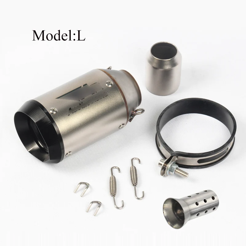 Universal 51MM Motorcycle Short Exhaust Pipe With DB Killer Muffler Pope Motorbike Modified Tail TipS Tube For Yamaha Honda KTM
