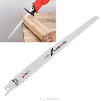 

High Carbon Steel S1111DF 225mm 9\" Reciprocating Saw Blade Effective Flexible For Cutting Wood Woodworking S05 20 Dropship