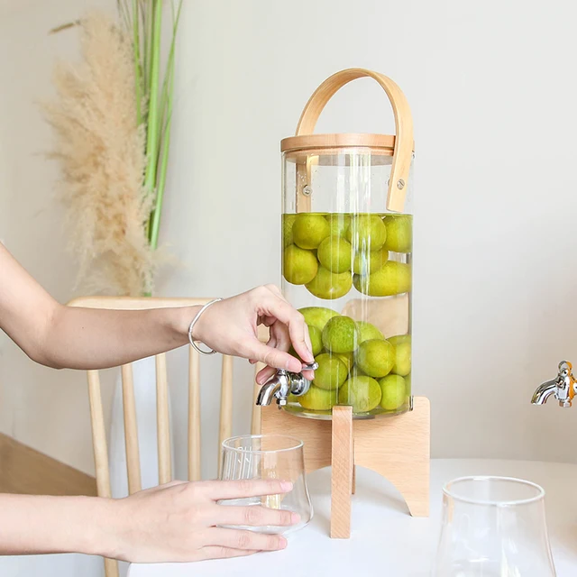 Itallé Hordó Csap 3/7L Üveg Tej Kávé Ital Gép Hordozható Fogantyú Stabil Alap - Image 2