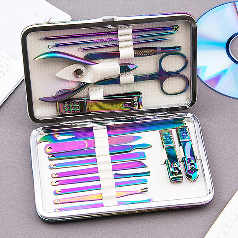 

18pcs Manicure Tools Set Complete Manicure Set Professional Nail Clipper Kit Of Pedicure Tools Paronychia Nippers Trimmer