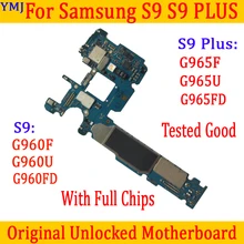 Original entsperrt Motherboard Für Samsung S9 Plus G965F G965FD G965U LogicBoard für G960FD G960F G960U Mainboard OS System platte