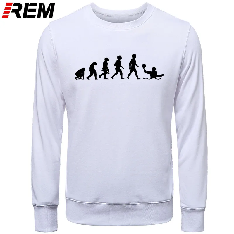 Худи rem Evolution, ватерполо, мужская мода, длинный рукав, o-образный вырез, хлопок, забавные, крутые мужские топы, Толстовки, Толстовки