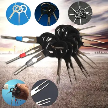 

11pcs Car Pin Extractor Terminal Removal Tool Kit Set Electrical Wiring Crimp Connector Remover Hand Tool Car Accessories