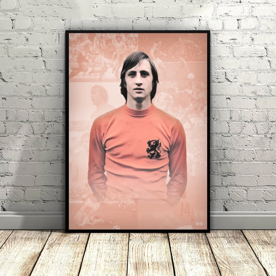 

JOHAN CRUYFF Art Canvas Poster painting Home Decor 12x18 24x36inch