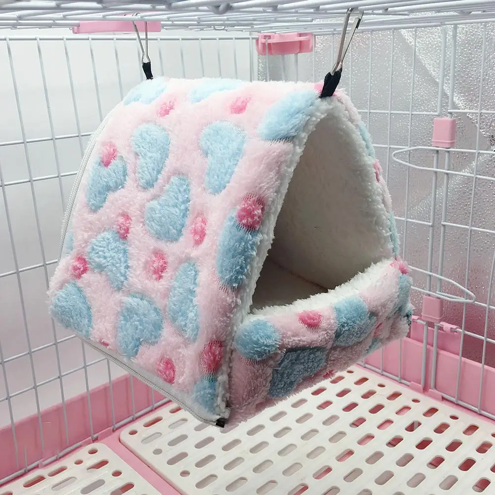 

Hammock For Hamster Ferret Rabbit Animals Small Cotton Sleep Nest House Hanging Pet Hammock Comfortable Pet Bed Shelf Bed