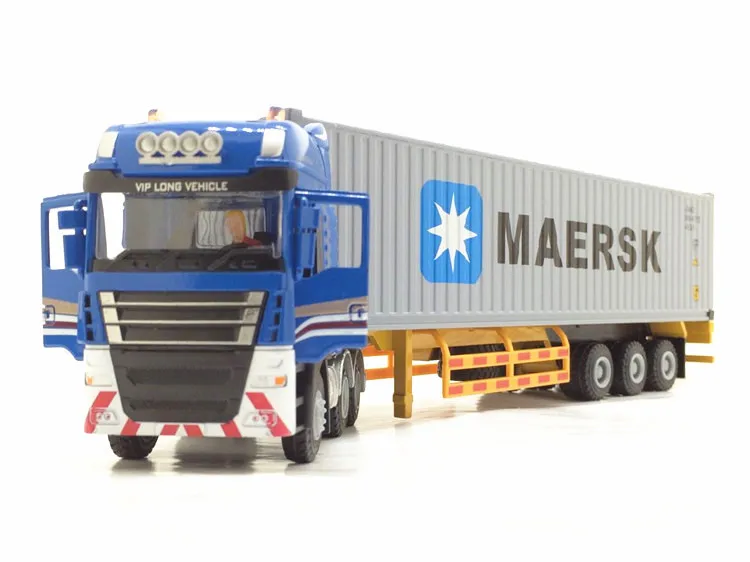 Подарочная коробка jing bang Maersk полуприцеп контейнеровоз сплав Грузовой автомобиль модель 1: 50 игрушка