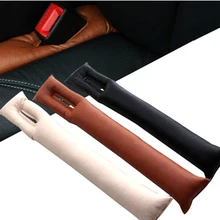 1Pcs PU Leather Car Seat Gap Stopper Stop Leak Proof Drop Leakproof Pad Filler Spacer Mat Cushion Center Console Armrest Sticker